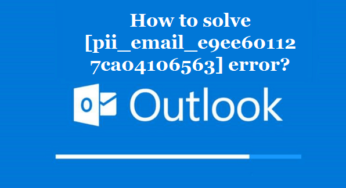 How to solve [pii_email_e9ee601127ca04106563] error?
